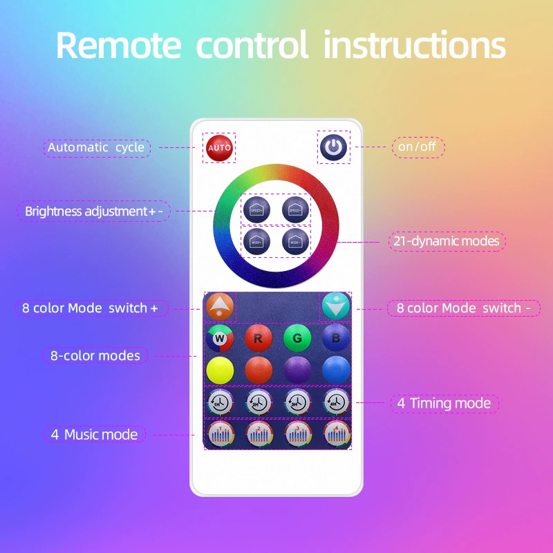 Новое настольное фантазийное атмосферное светодиодное RGB освещение Huancai с управлением музыкой и звуком, лампа с датчиком телевизора и ритмом