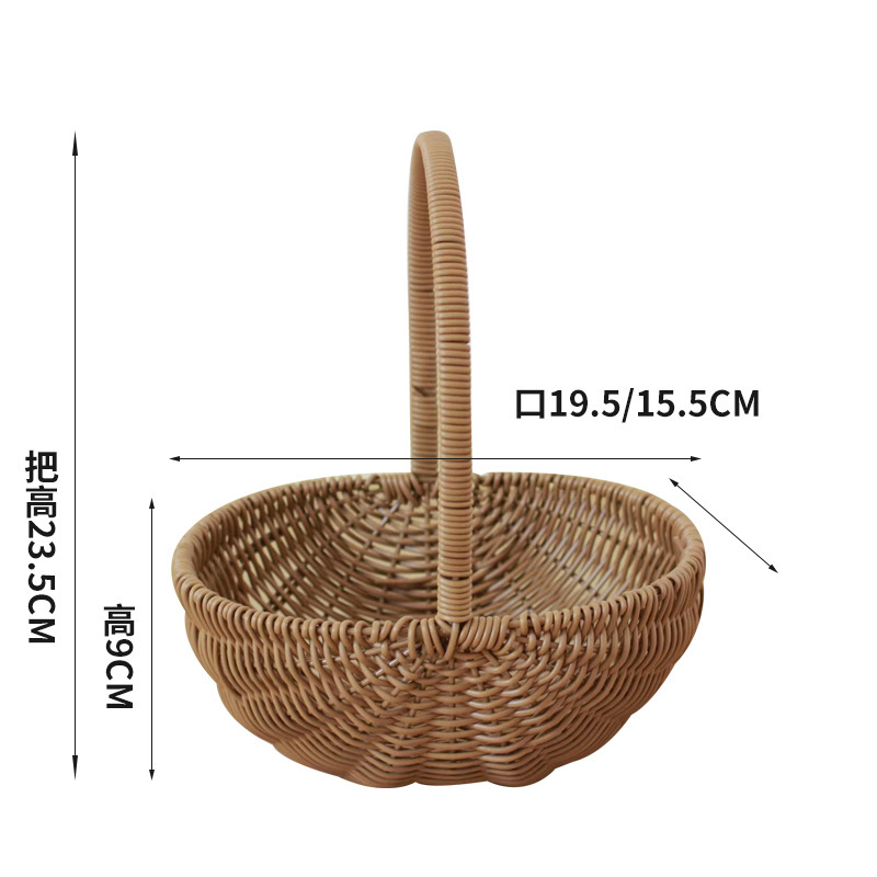 Cesta de Flores Tejida a Mano de Hierba Natural, Decorativa, para Arreglos Florales y Fiestas