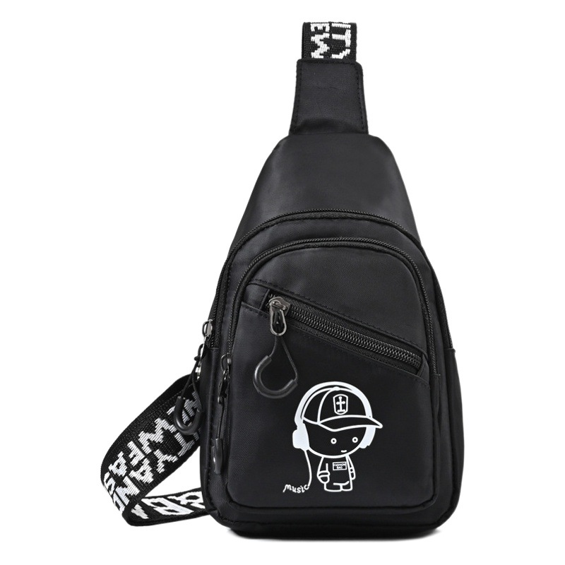 2024 New Children's Chest Bag Fashion Trend Shoulder Backpack Boys Casual Versatile Crossbody Bag Cross-Border Wholesale