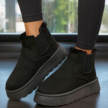 Q 73998 Warm Winter Boots Lace Up ��ů�ɾo����ѥ �羳�W����