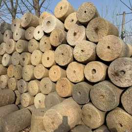 批发老石磙园林造景仿古装饰雕刻摆件户外庭院石雕旧石器老磨盘