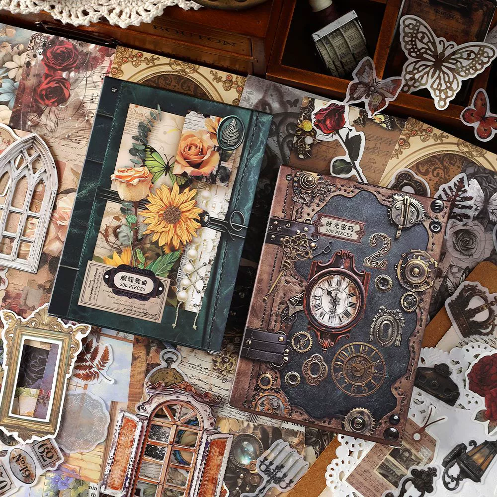 InInfeel.Me Материал пакет пятнистых старых воспоминаний серии ретро стиль ручной счет боли карта diy декоративный коллаж