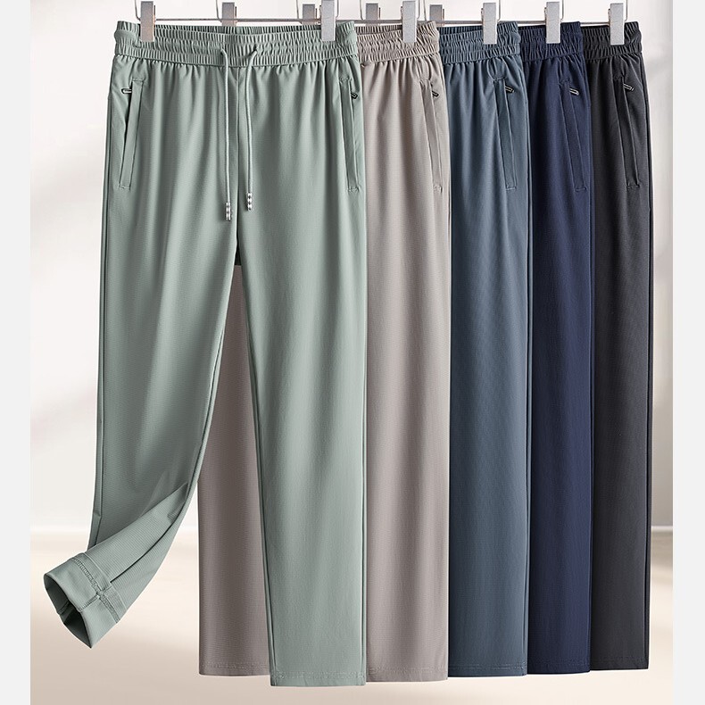 Men's Thin Ice Silk Pants 7A Antibacterial Loose Sun Protection Pants Trousers Outdoor Casual Sports Pants Women's Leg Anti-UV 50 Men's Thin Ice Silk Pants 7A Antibacterial Loose Sun Protection Pants Trousers Outdoor Casual Sports Pants Women's Leg Anti-UV 50