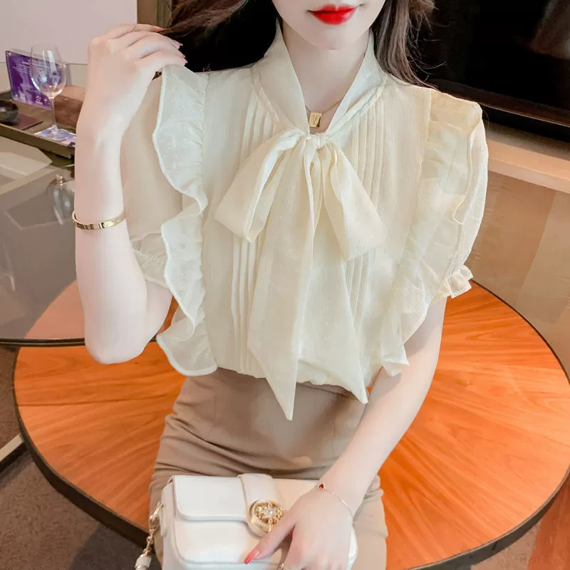 Belt with bow, summer universal shirt, western style
