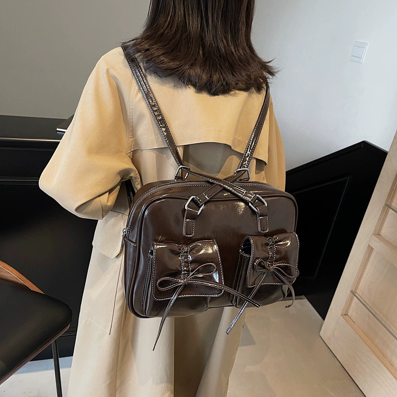 Retro handheld shoulder bag, underarm bag, backpack, high-quality style
