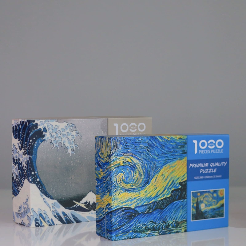 Маленькая 1000-фрагментная головоломка Kanagawa Great Wave, плотно сидит и не ослабнет на складе, оптом для кросс-бордерной головоломки в национальном стиле
