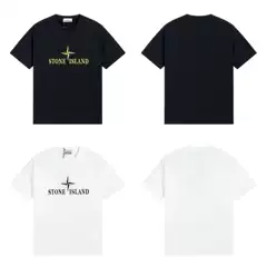 Stone Island Summer New Style Chest Dart English Print Loose Short Sleeve T-Shirt