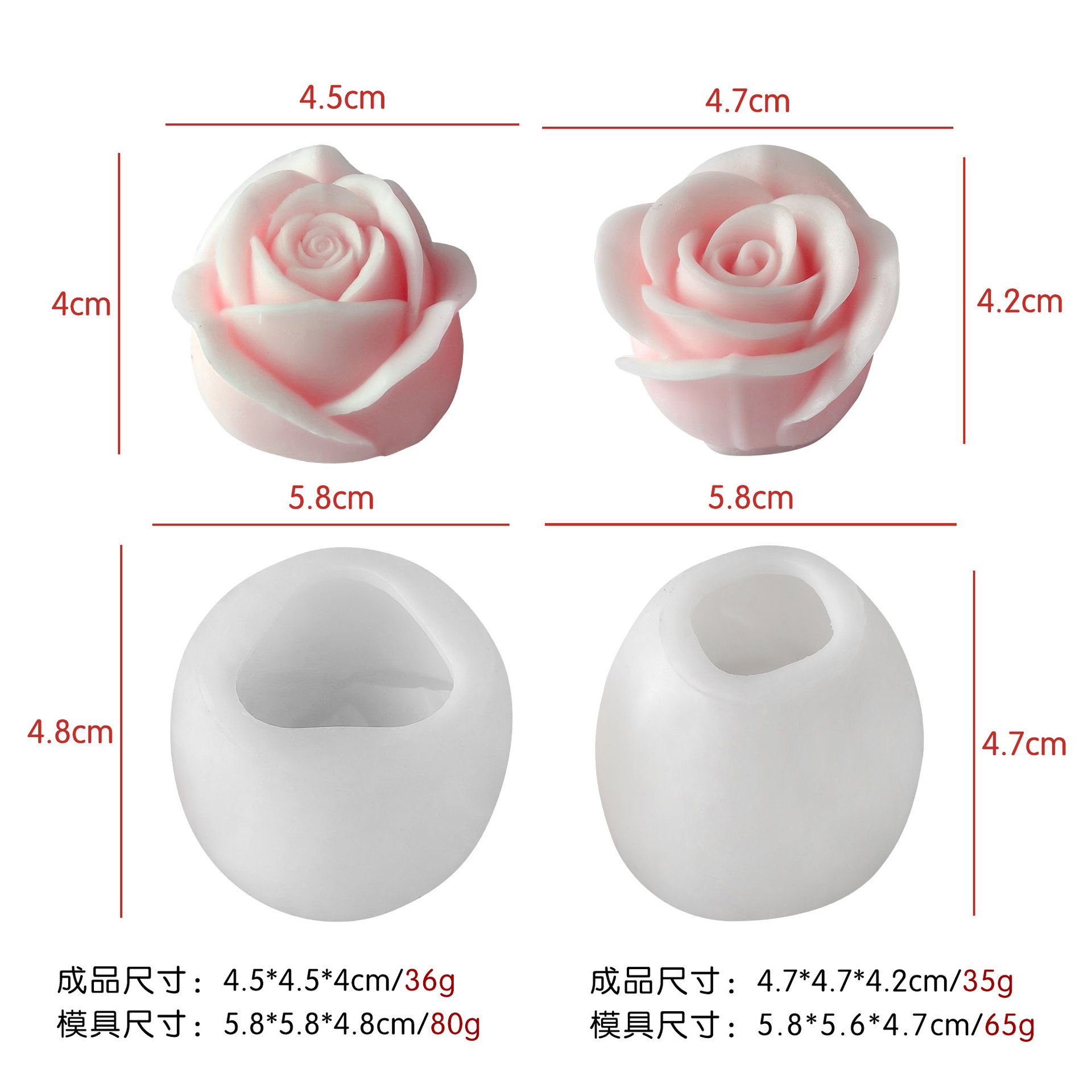 Jiahuimei tridimensional flor ramo vela diy molde de silicona tulipán flor aromaterapia vela hecha a mano jabón abrasivo