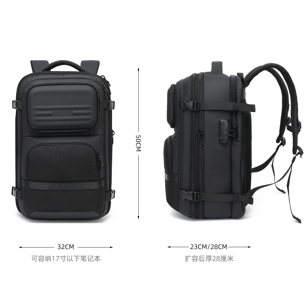 Venta al por mayor de mochilas de viaje de ocio multifuncionales de gran capacidad con nuevos bolsos masculinos en primavera de 2025