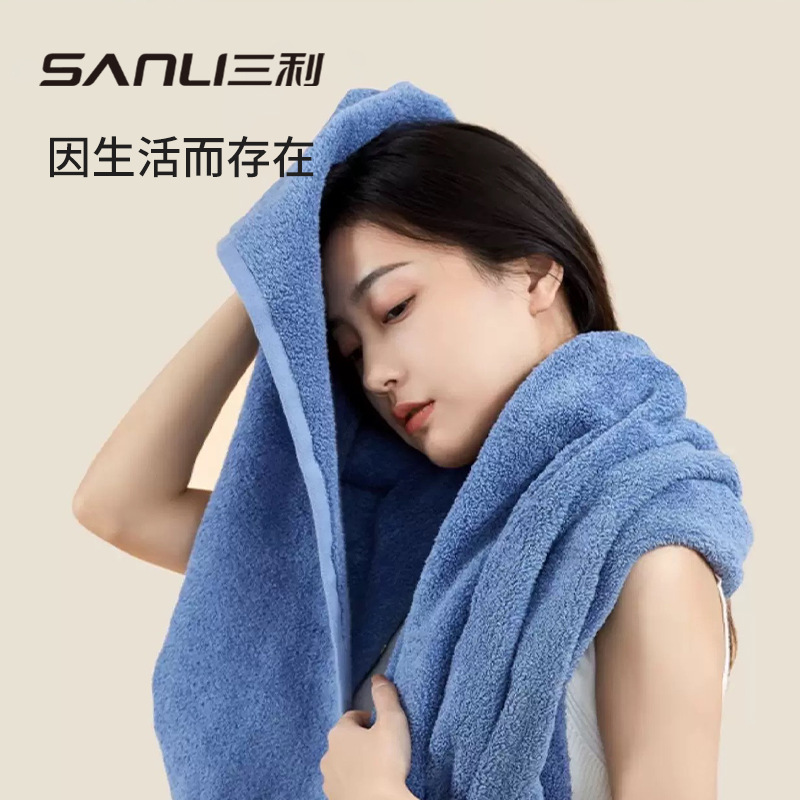 Sanli toallas de algodón suave para parejas toallas de baño para casa toallas de baño auténticas 500g toallas de hotel