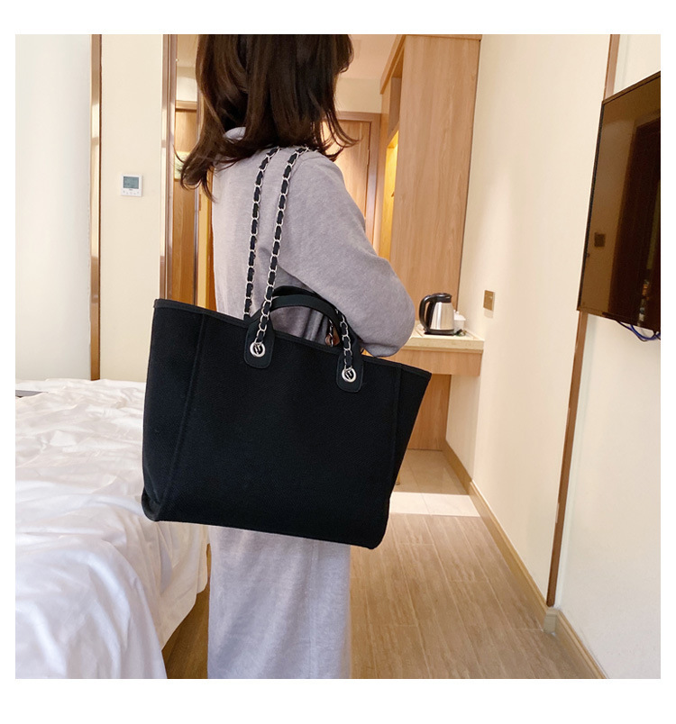 بسيطة Xiaoxiangfeng قماش حقيبة نسائية 2021 حقيبة يد جديدة حقيبة عصرية حقيبة سلسلة حقيبة الكتف display picture 19