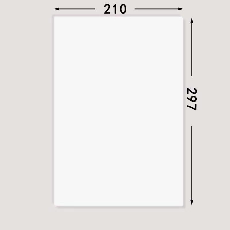 Papel térmico plegable A4 papel secado rápido oficial 210mm papel de impresión especial para preguntas equivocadas impresora térmica portátil doméstica
