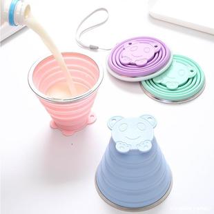 Silicone Folding Cup Silicone Mouthwash Cup Outdoor Creative Drinking Cup Portable Telescopic Cup Various Wholesale