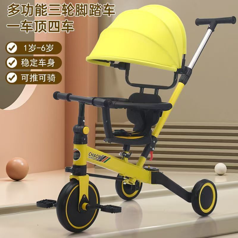 Manufacturer Children's Tricycle Balance Car Bicycle Balance Car Children's Multi-Functional Deformable Five-In-One Stroller