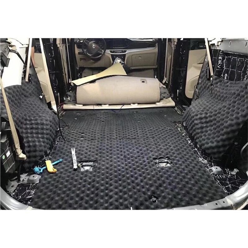 Self-adhesive soundproofing foam for cars, sound-absorbing wave foam, universal noise-reduction material for car floor lining, fenders, and doors