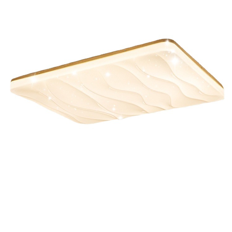 Lámpara de Salón Modelo 2025, Estilo Japonés Wabi-Sabi, Madera Natural Color Crema, Lámpara Principal Purui, Paquete de Iluminación para Toda la Casa