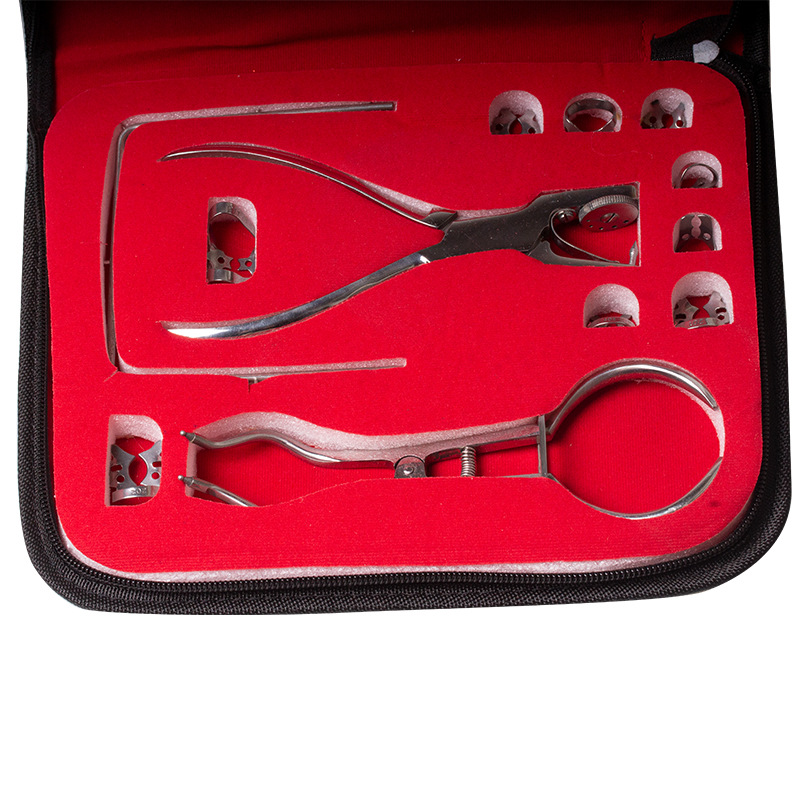 Juego de perforadores de dique dental transfronterizos, herramienta de estampado de goma, abridor de orificios bucales, instrumentos dentales