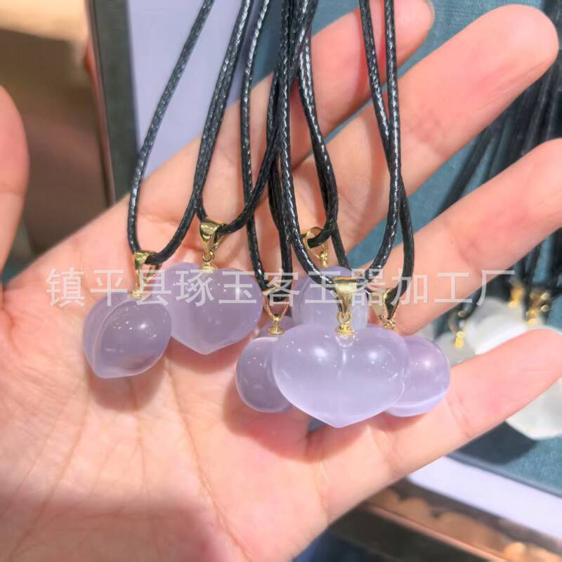猫眼石平安扣如意祥云锁吊坠情侣款平安扣无事牌地摊直播礼品饰品|undefined