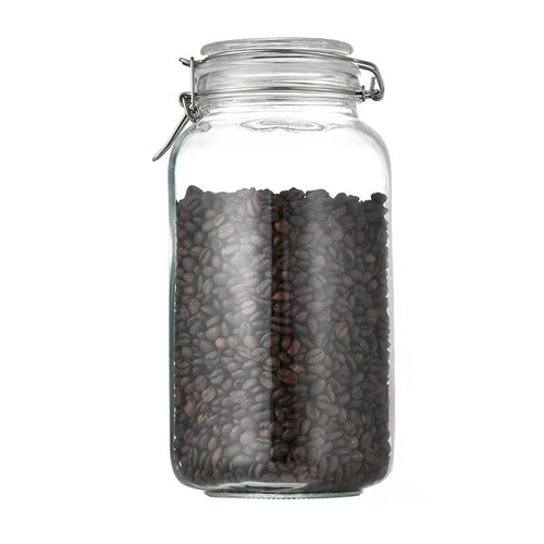 Wholesale glass seal jar kimchi canned lid pickled vegetables jam jar honey lemon thick storage jar glass jar