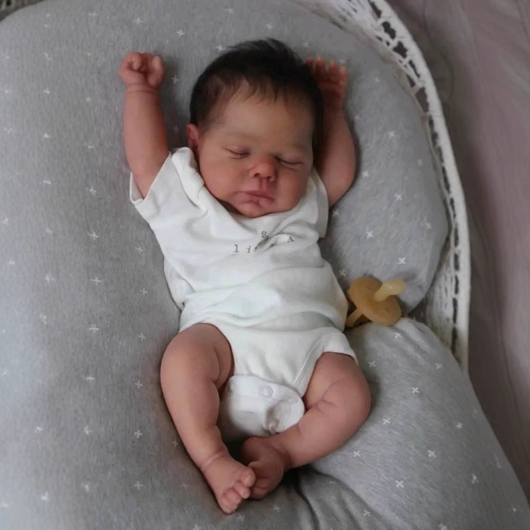 Muñeca NPK de 19 pulgadas, Miley, muñeca realista, bebé reborn, comercio electrónico transfronterizo, dropshipping.