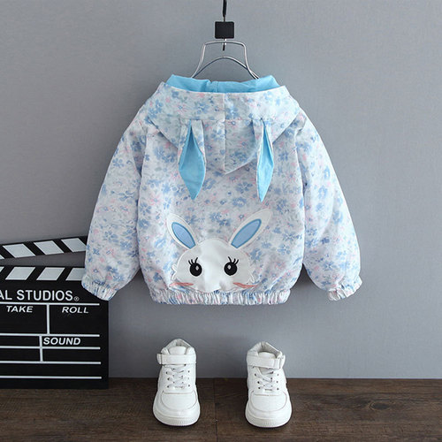 Children's clothing, girls' coats, spring clothing, 2024 new styles, children's spring and autumn short windbreakers, spring and autumn jackets, trendy hoodies