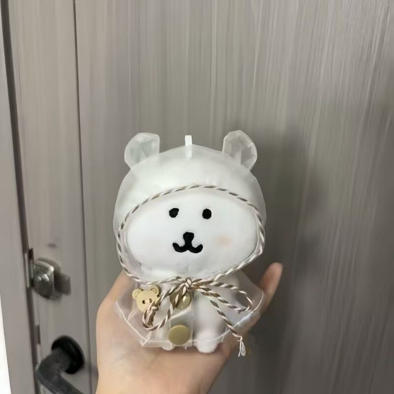 自嘲熊棉花娃娃diy雨衣娃衣儿童毛绒礼品玩具玩偶公仔挂件批发