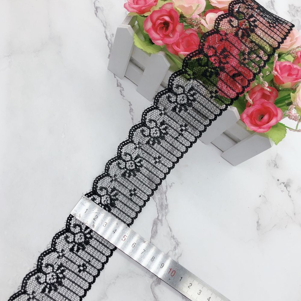 蕾丝弹力花边睫毛DIY无弹花边尼龙花边723 宽度4.8