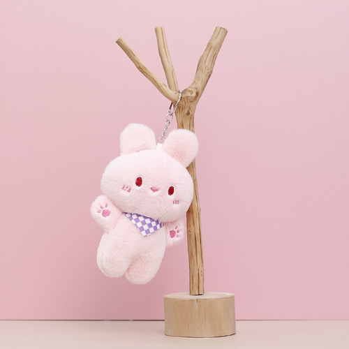 Plush toy rabbit doll cute bear doll wedding throw doll keychain small pendant gift wholesale