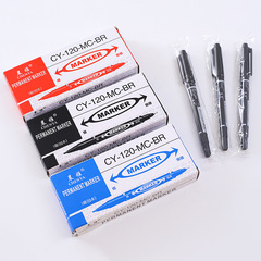 Oil-based marker cross-border small double-ended water-based colored markers for children's painting and line drawing, logistics pen, wholesale