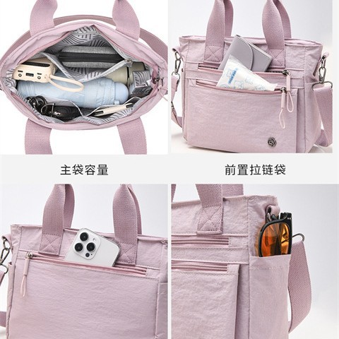 Bolsa de hombro de tela de nylon casual diaria para mujeres 2025 invierno nuevo paquete de transporte impermeable de gran capacidad