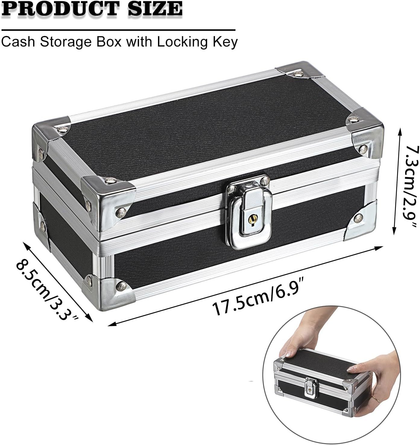 Caja de herramientas de aleación de aluminio multifuncional con caja de almacenamiento de bloqueo de viaje al aire libre caja de almacenamiento de herramientas de aluminio