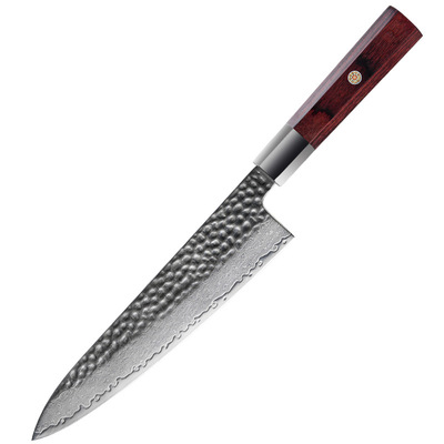 批发料理刀锤纹大马士钢家用厨师刀锋利厨刀超快不锈钢厨房切肉刀