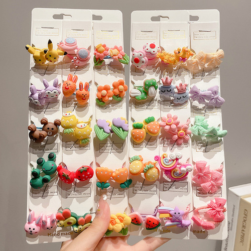 Rubber band for girls, elastic and elastic, no damage to girls' hair. Little girl's hair tied with small thumb hair band.