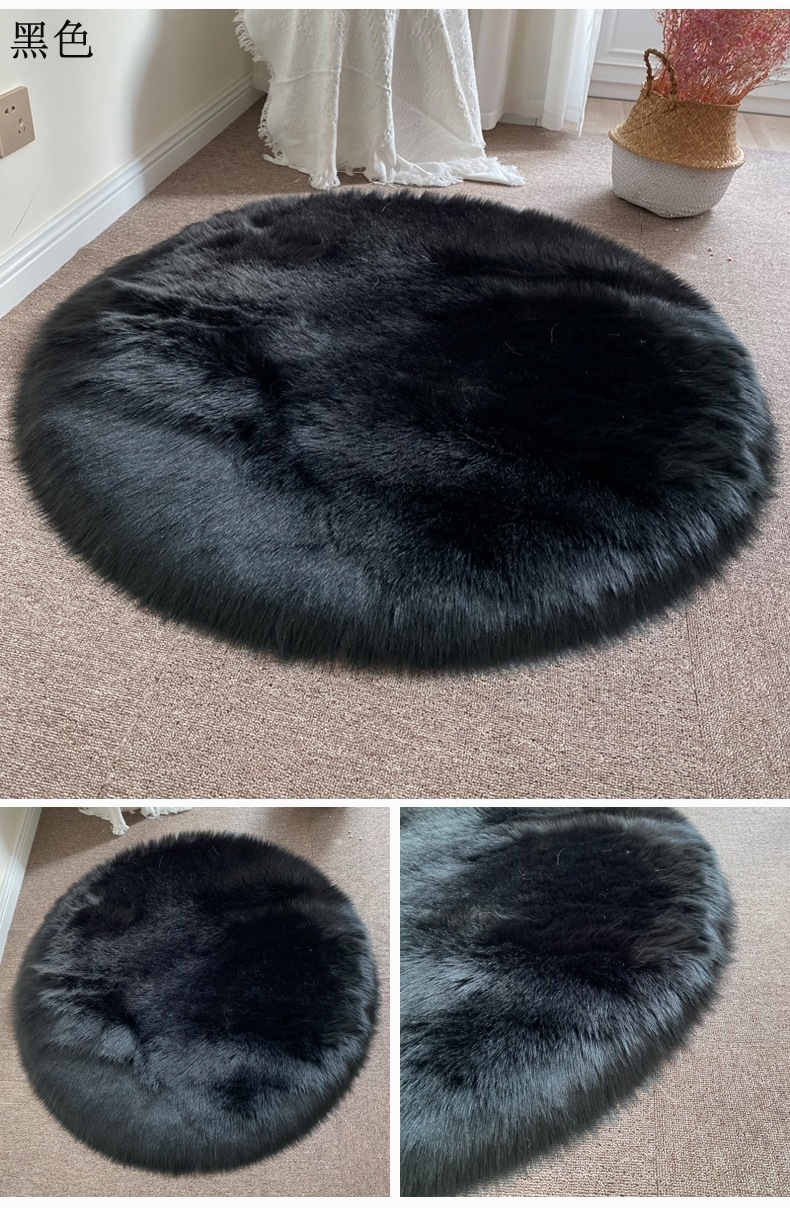 Round Footrest Mat, Bedroom Entry Carpet, Living Room Light Luxury Chinese Door Mat, Entryway Carpet, Bedroom Full Floor Carpet, Coffee Table