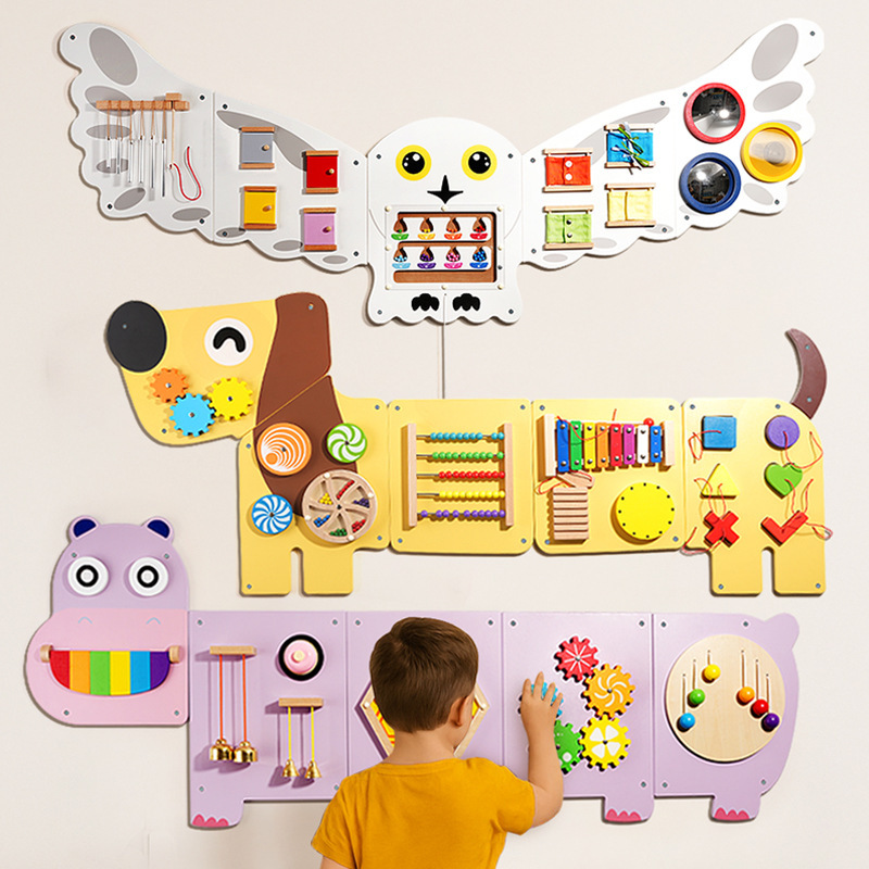 Kindergarten Wall Educational Game Toys Corridor Wall Decoration Operation Board Early Education Center Wall Enlightenment Toys
