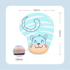Original Manufacturer Custom Creative Cartoon Anime Silicone Comfort Thick Anti-slip Mouse Pad Customizable with Image