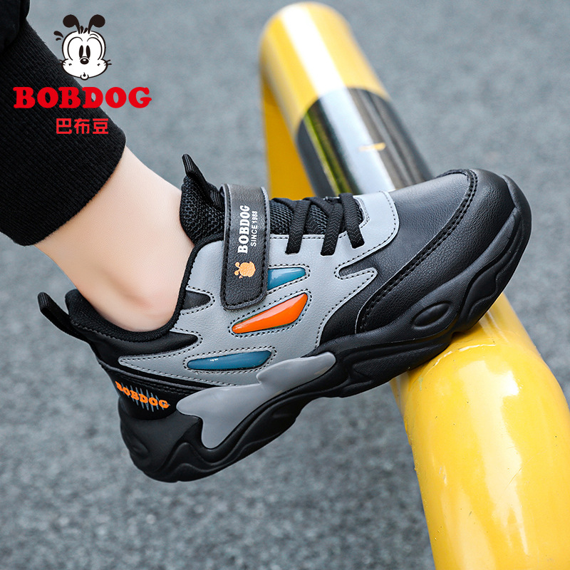 Babu Bean zapatos para niños zapatos deportivos para niños 2025 nuevo otoño de cuero para niños impermeables zapatos casuales para niños