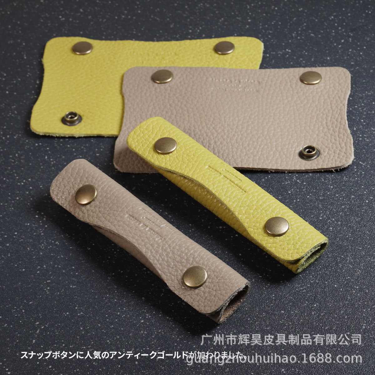 In-Stock Double-Buckle Canvas Bag Luggage Handle Protective Leather Cover, Detachable Anti-Slip Handbag Strap Leather Cover