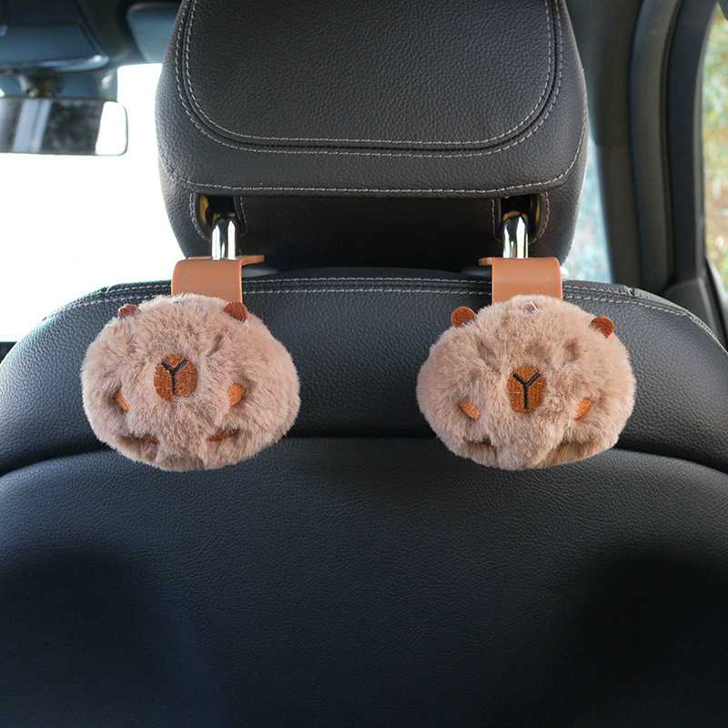 Gancho para coche Gancho para la parte posterior del asiento del asiento delantero del automóvil interior del automóvil interior de decoración de almacenamiento lindo multifuncional suministros para el automóvil