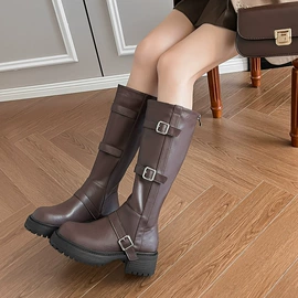 女式皮靴;厚底凉鞋;女式时装单鞋