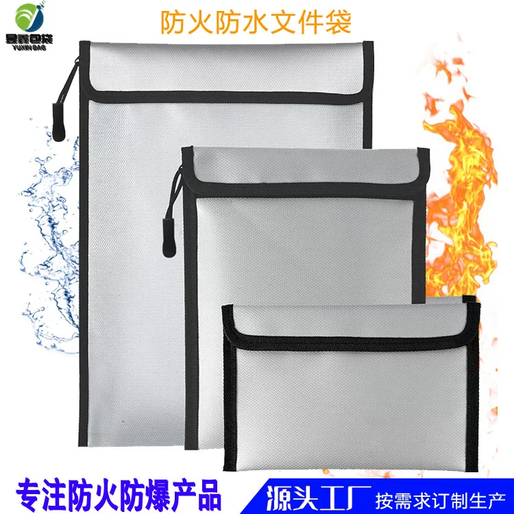 Waterproof storage bag for folders, safe passport bag