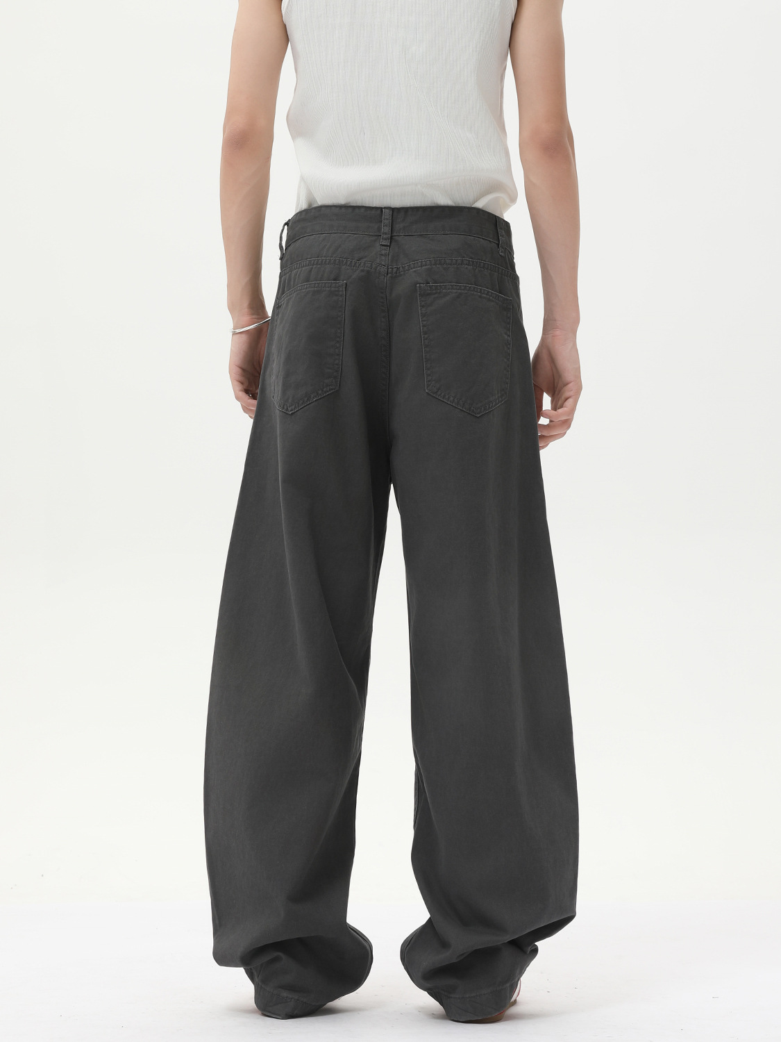 MTLCLOTHES para hombre | Pantalones machete de pierna ancha deconstruido retro americano para hombres y mujeres, monos casuales sueltos de marca de moda