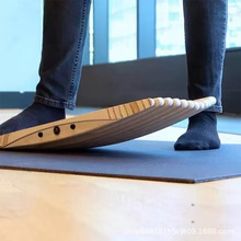 木制办公平衡板足底按摩减压神器脚踝力量训练健健身器材平衡板