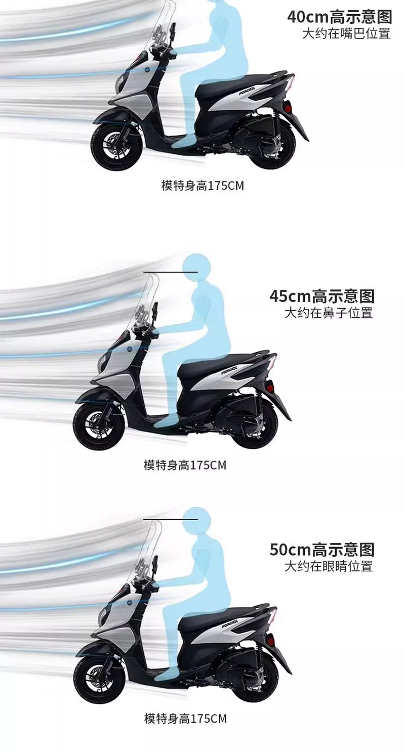 Suitable for Yamaha Fuying 125 Windshield Scooter Modification Accessories Xuying Winter Front Windshield Glass