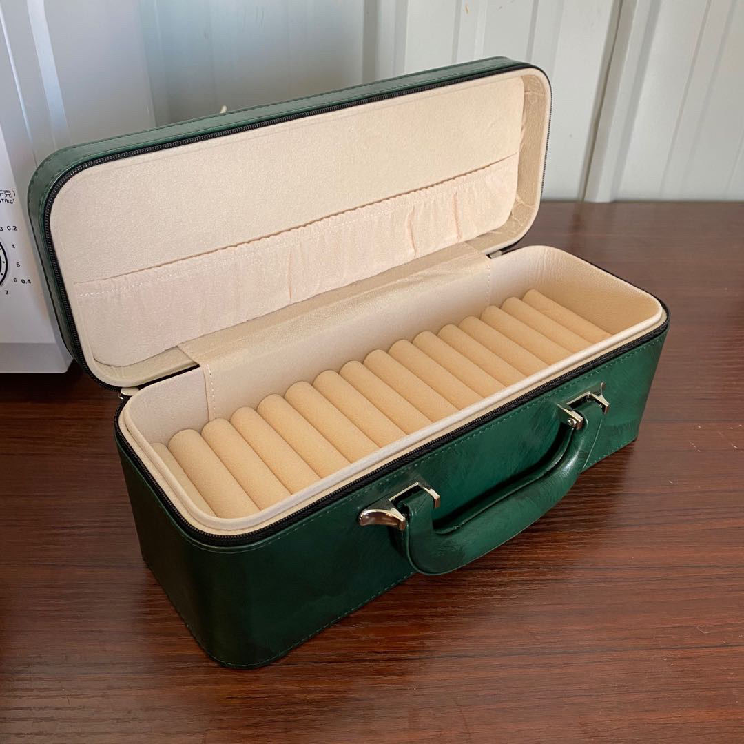 Brazalete caja de almacenamiento 15 dígitos brazalete caja de joyería jade jade caja de oro y plata caja de exhibición caja de joyería portátil caja doméstica