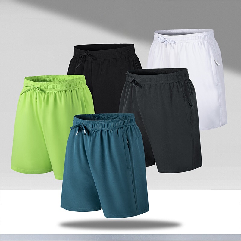 Cross-Border Solid Color Split Hem Men's Sports Casual Shorts, Summer Men's Ice Silk Shorts, Quality Group Purchase Shorts Cross-Border Solid Color Split Hem Men's Sports Casual Shorts, Summer Men's Ice Silk Shorts, Quality Group Purchase Shorts