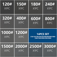 Cross-border new dry and wet sandpaper set, wood and metal polishing, automatic grinding, wholesale