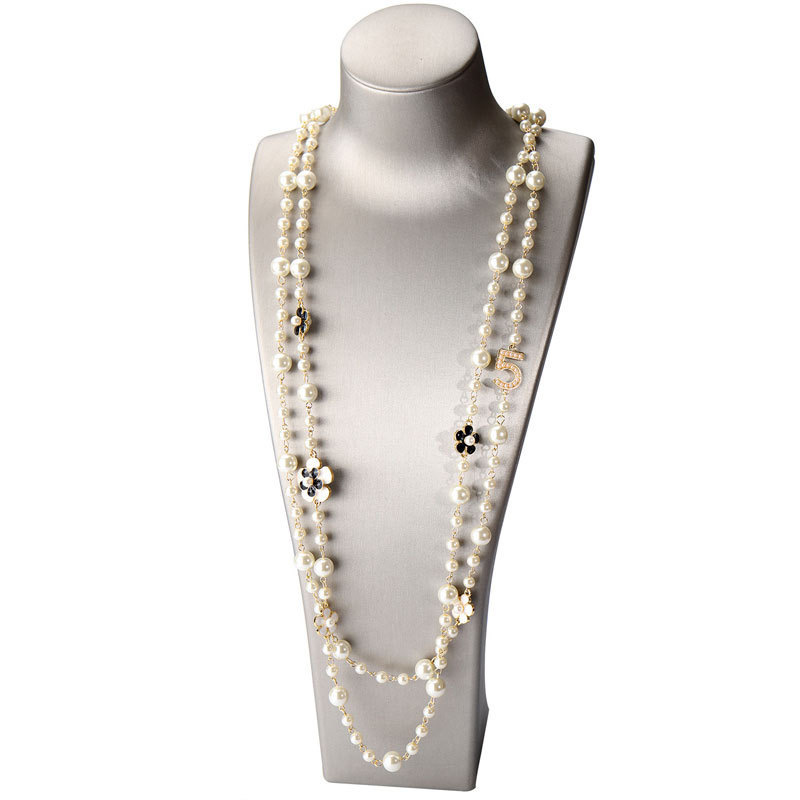 Women's Gender Copper Simple Style Classic Style Beaded Plating Flower Necklace