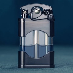Zorro Yellow Brass Kerosene Windproof Lighter Creative Transparent Tank Classic Kerosene Machine Colorful Fuel