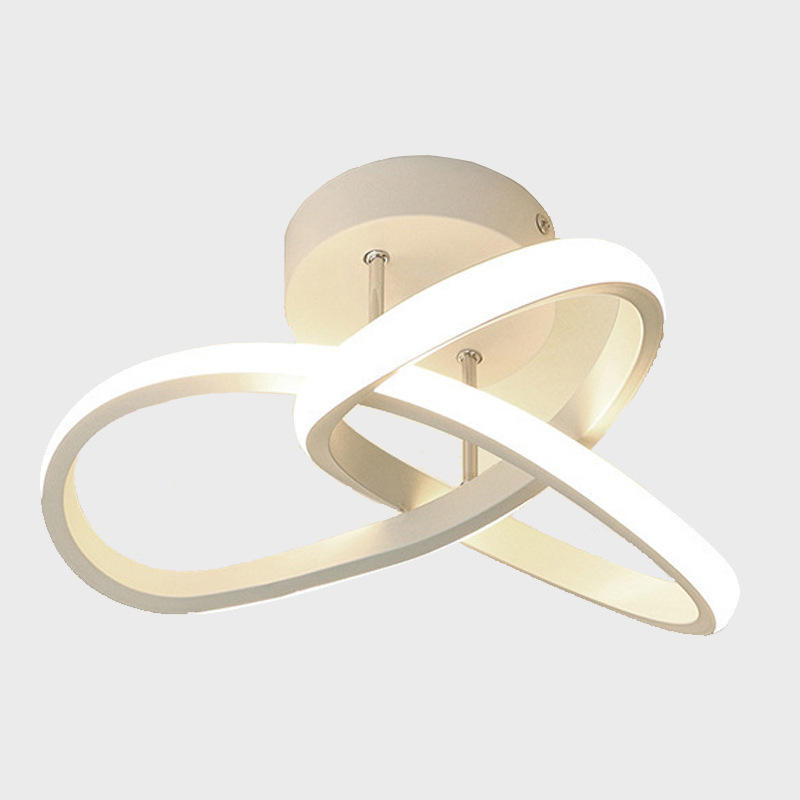 Nórdico transfronterizo moderno simple lámpara de techo personalidad creativa pasillo lámpara decorativa pasillo de entrada lámpara de techo tela
